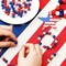 270 Pcs 4th of July Rhinestones Clay Beads 10 mm Red White and Blue Patriotic Disco Ball Beads Polymer Round Crystal for Independence Day DIY Necklace Bracelet Jewelry Making